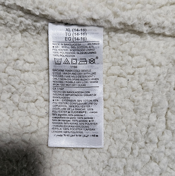 Soft sherpa lined zip hoodie - Picture 3 of 3